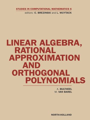 cover image of Linear Algebra, Rational Approximation and Orthogonal Polynomials